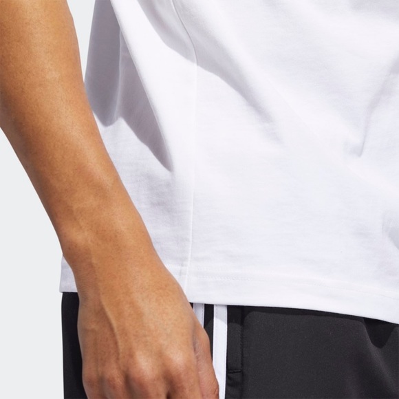 NWOT adidas x UO Trefoil Ribbed Collar Tee - Picture 8 of 13